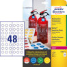 Avery L7801-10 Inspektionsdatoetiketter hvide med NoPeel