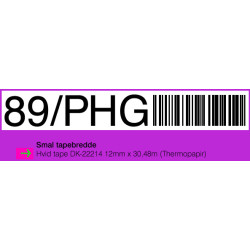 Brother DK-22214-DK22214 12mm papirtape hvid 30