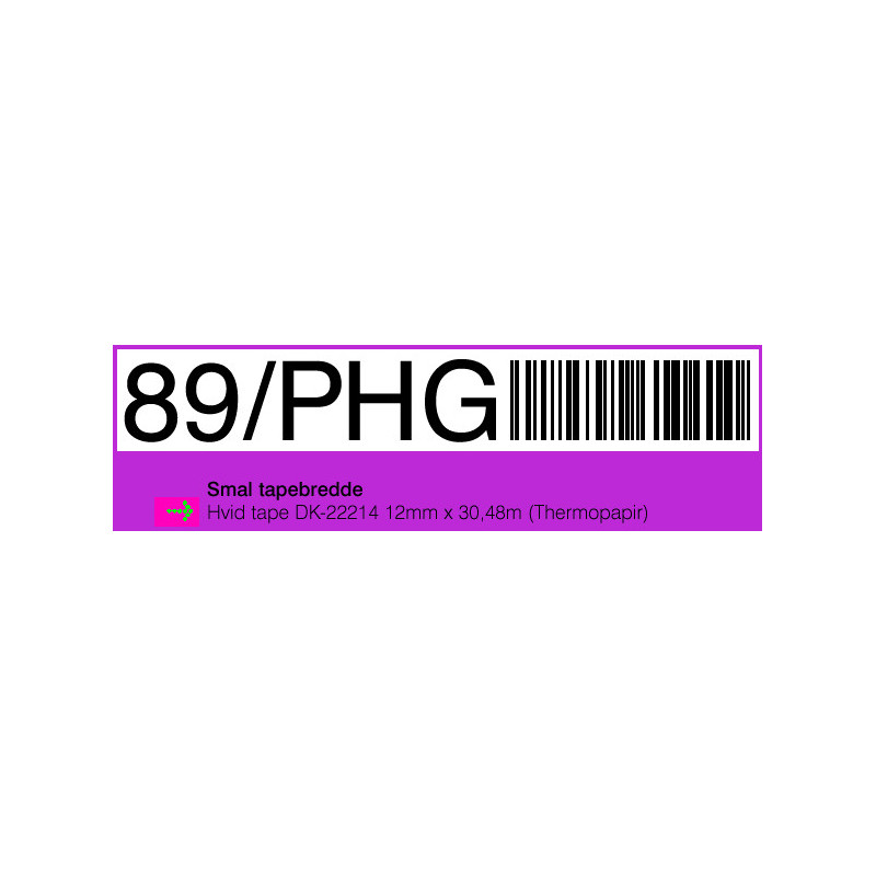Brother DK-22214-DK22214 12mm papirtape hvid 30