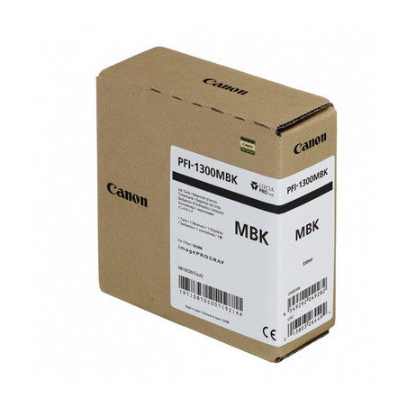Blækpatron PFI-1300MBK - 0810C001AA mat sort