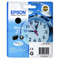 Blækpatron 27 BK - C13T27014012 sort