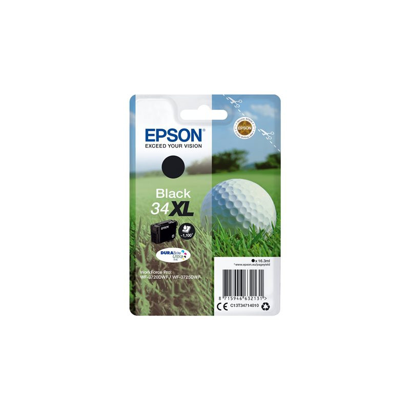 Blækpatron 34XL BK - C13T34714010 sort