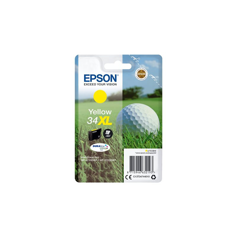 Blækpatron 34XL Y - C13T34744010 gul