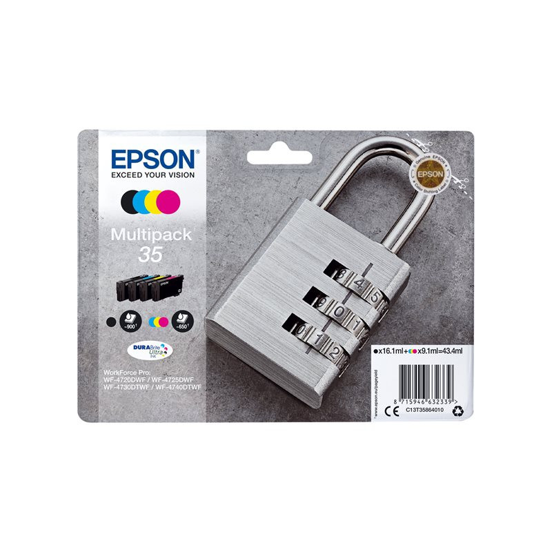 Blækpatroner 35 CMYK - C13T35864010 værdipakke
