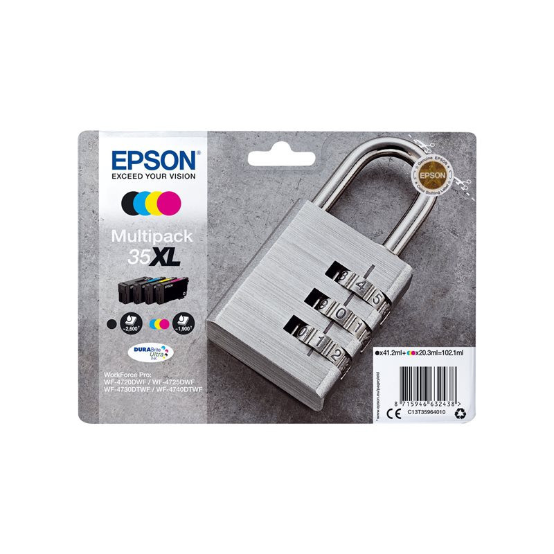 Blækpatroner 35XL CMYK - C13T35964010 værdipakke