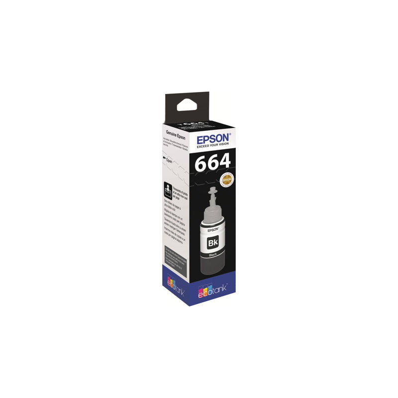 Blækpatron T664 BK - C13T664140 sort