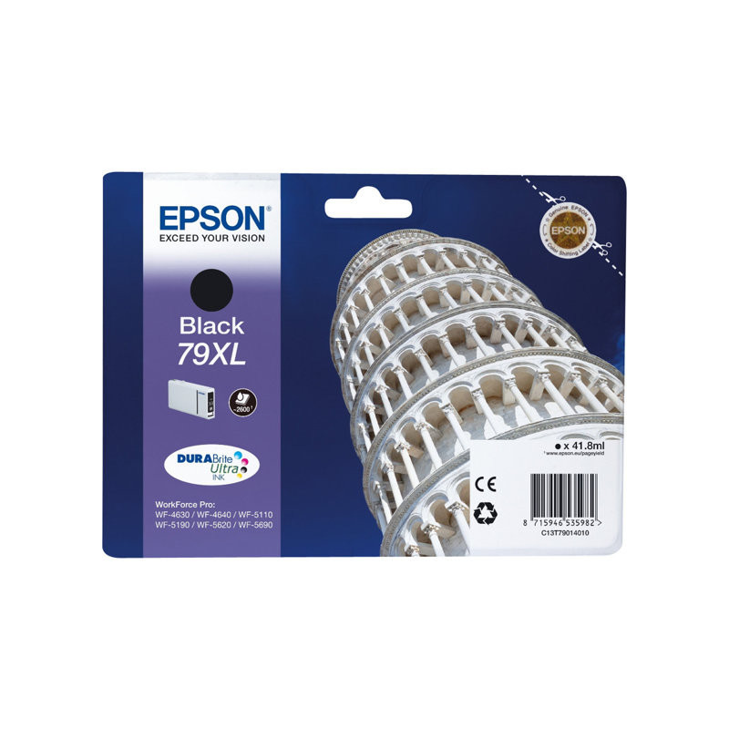 Blækpatron 79XL BK - C13T79014010 sort