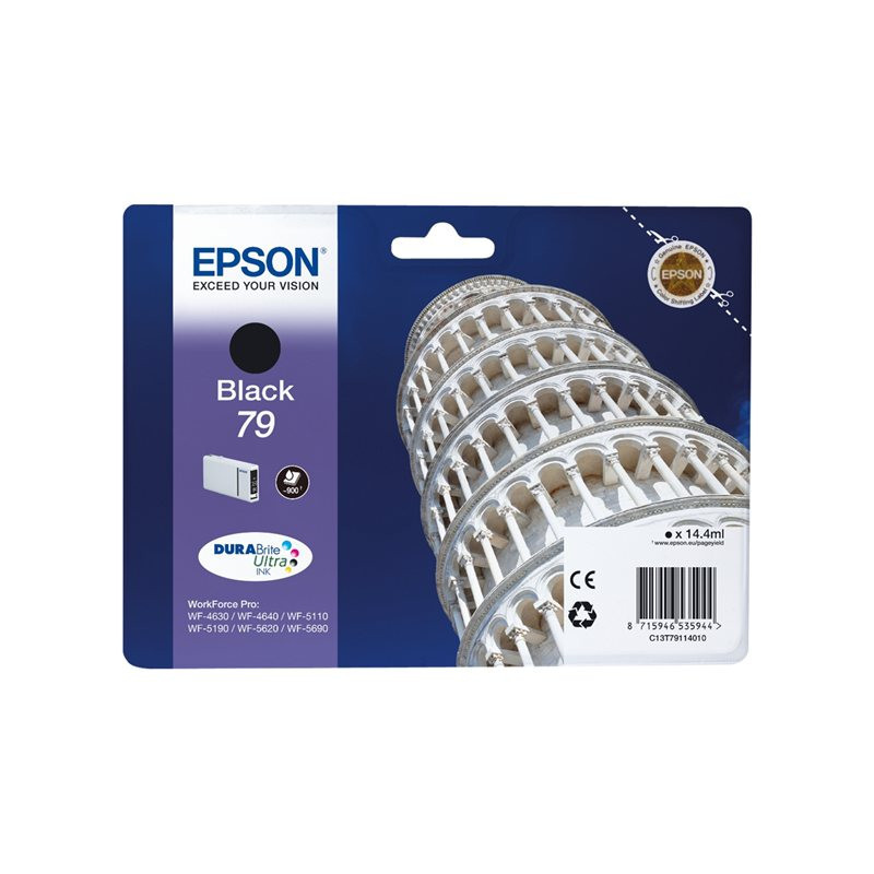 Blækpatron 79 BK - C13T79114010 sort