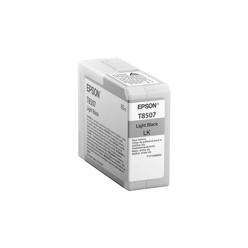 Blækpatron T8507 Light BK - C13T850700 lys sort