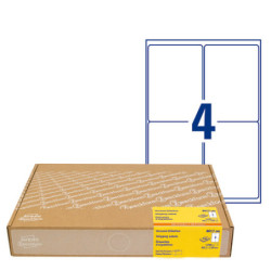 Avery 8017-300 etiketter 4 pr. ark 99.1 x 139mm økonomipakke 300ark