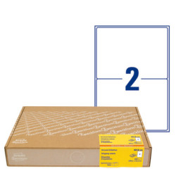 Avery 8018-300 etiketter 2 pr. ark 199.6 x 143.5mm økonomipakke 300ark