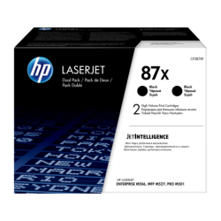 Tonerpatroner 2stk. HP nr. 87X Sort CF287XD Original (2x18.000s)