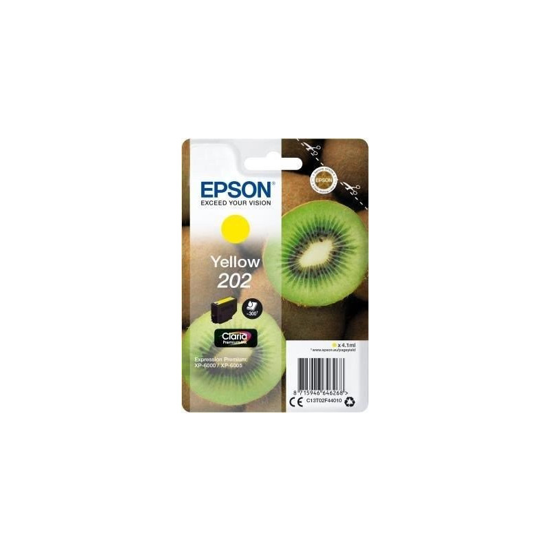 Blækpatron gul 202 Kiwi C13T02F44010