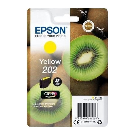 Blækpatron gul 202 Kiwi C13T02F44010