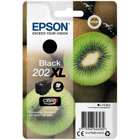 Blækpatron sort 202XL Kiwi C13T02G14010