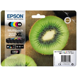Blækpatron multipakke 5-farve 202XL Kiwi C13T02G74010
