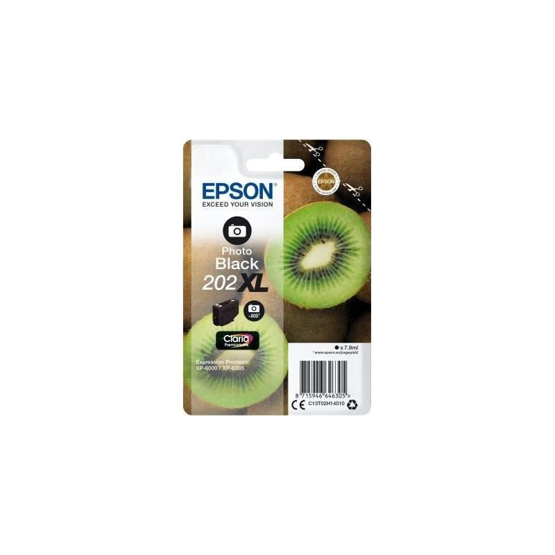 Blækpatron Photo sort 202XL Kiwi C13T02H14010
