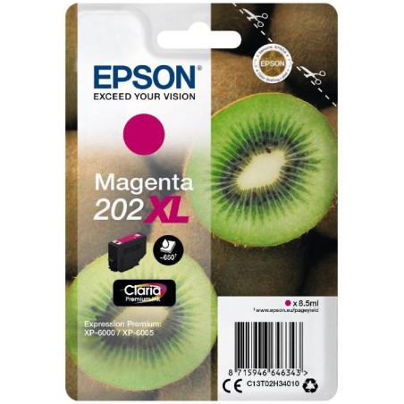 Blækpatron Magenta 202XL Kiwi C13T02H34010