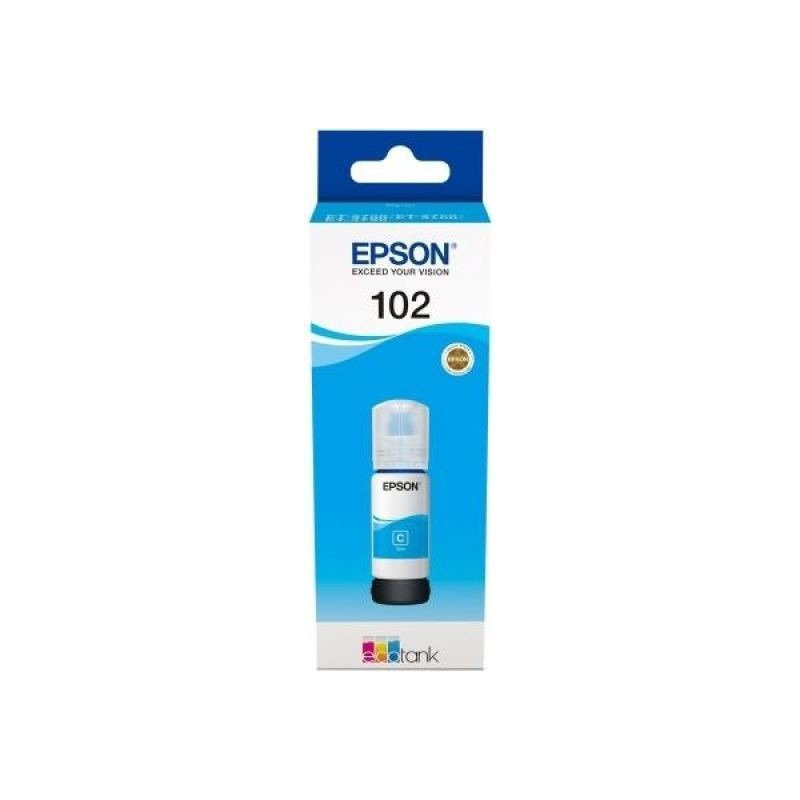 Blæk102 EcoTank Cyan flaske C13T03R240