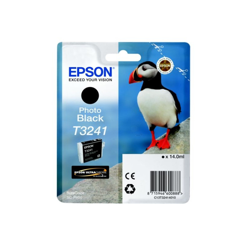 Blækpatron T3241 Photo sort C13T32414010