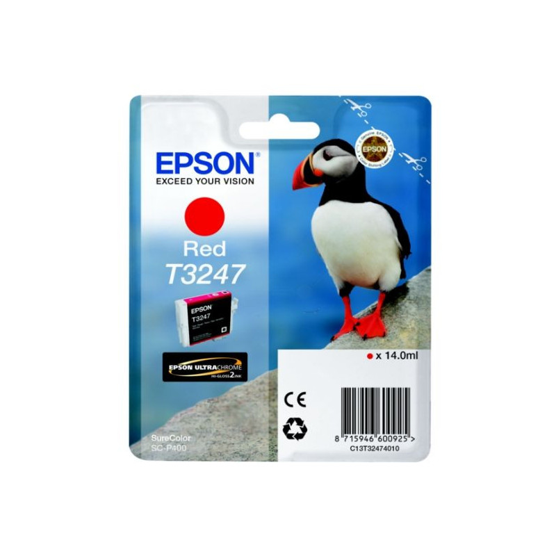 Blækpatron T3247 rød C13T32474010