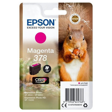 Blækpatron Magenta 378 C13T37834010