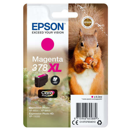 Blækpatron Magenta 378XL C13T37934010