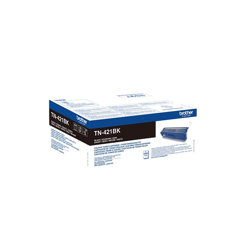 Tonerpatron TN421BK Sort