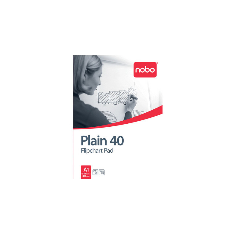 Flipoverblok blank Nobo 58x81cm 40ark
