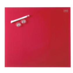 Glastavle Diamond Nobo 45x45cm kvadrat rød 1903955