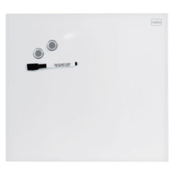 Glastavle Diamond Nobo 45x45cm kvadrat hvid 1903957
