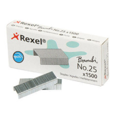 Hæfteklamme Rexel Bambi No.25 æske m. 1500stk. ACCO5020