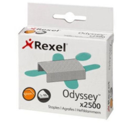 Hæfteklamme Rexel Odyssey æske m. 2500stk. 2100050 (Udsalg få stk)