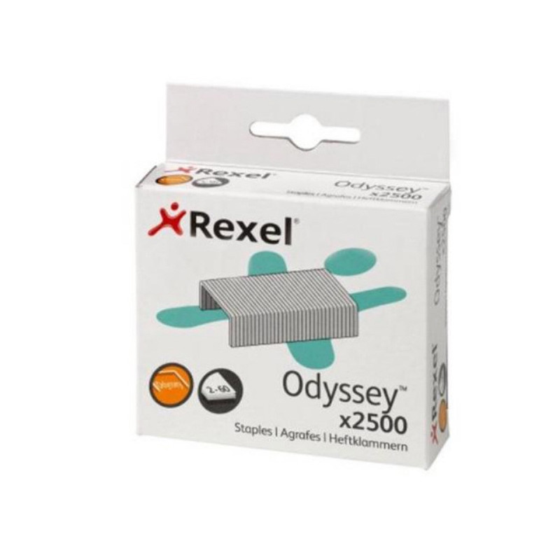 Hæfteklamme Rexel Odyssey æske m. 2500stk. 2100050 (Udsalg få stk)