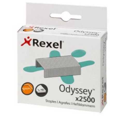 Hæfteklamme Rexel Odyssey æske m. 2500stk. 2100050 (Udsalg få stk)
