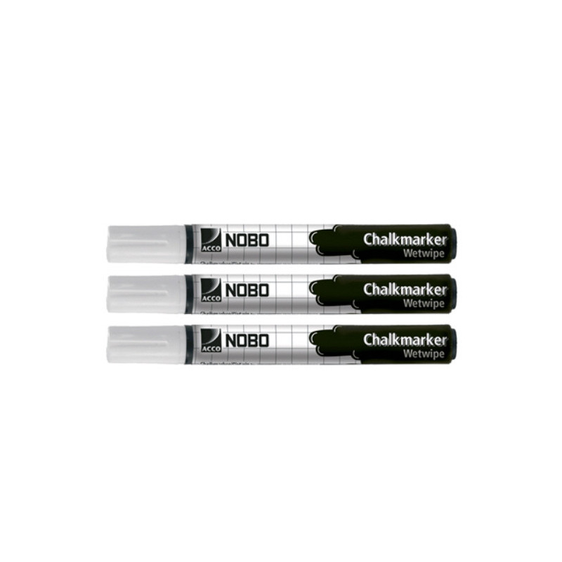 Kridtpen marker Nobo hvid