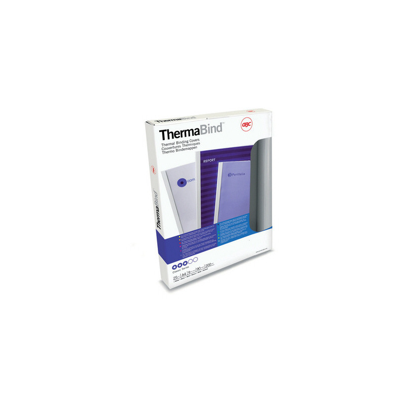 Limomslag Standard GBC A4 3mm hvid 25stk. 45440