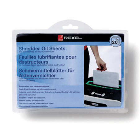 Makulator olie ark Rexel 20stk
