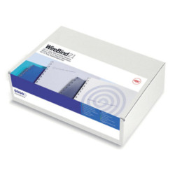 Multibindwire ryg GBC A4 21 ringe 10mm Sølv 100stk. IB160837