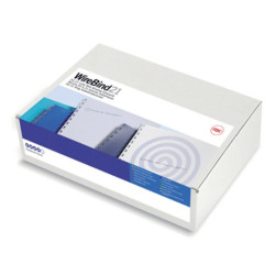 Multibindwire ryg GBC A4 21 ringe 6mm sølv 100stk. IB160431
