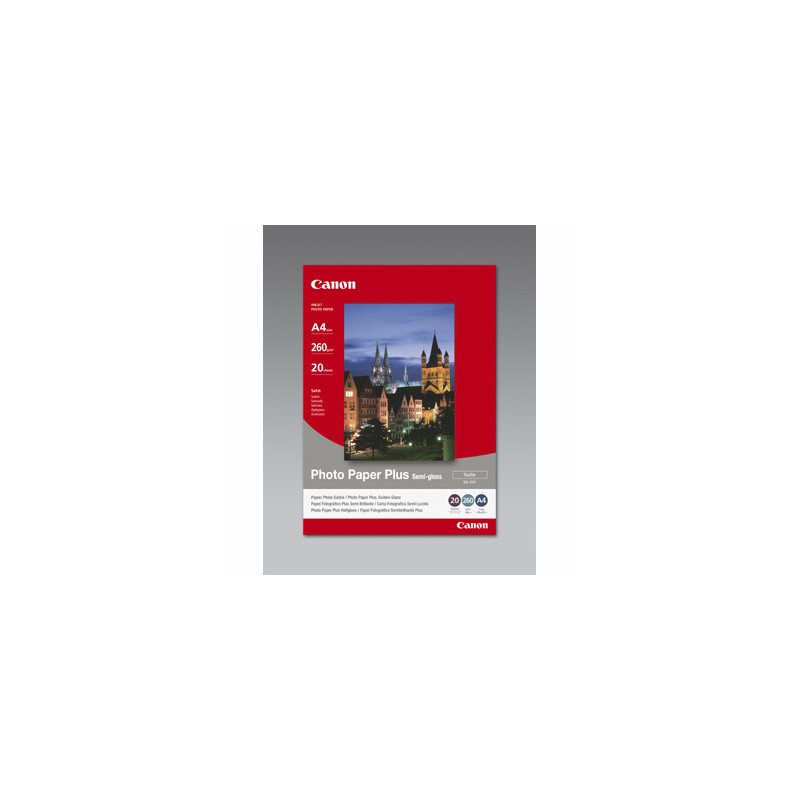 A4 Canon SG-201 SemiGloss Plus Fotopapir 20ark (260gsm)