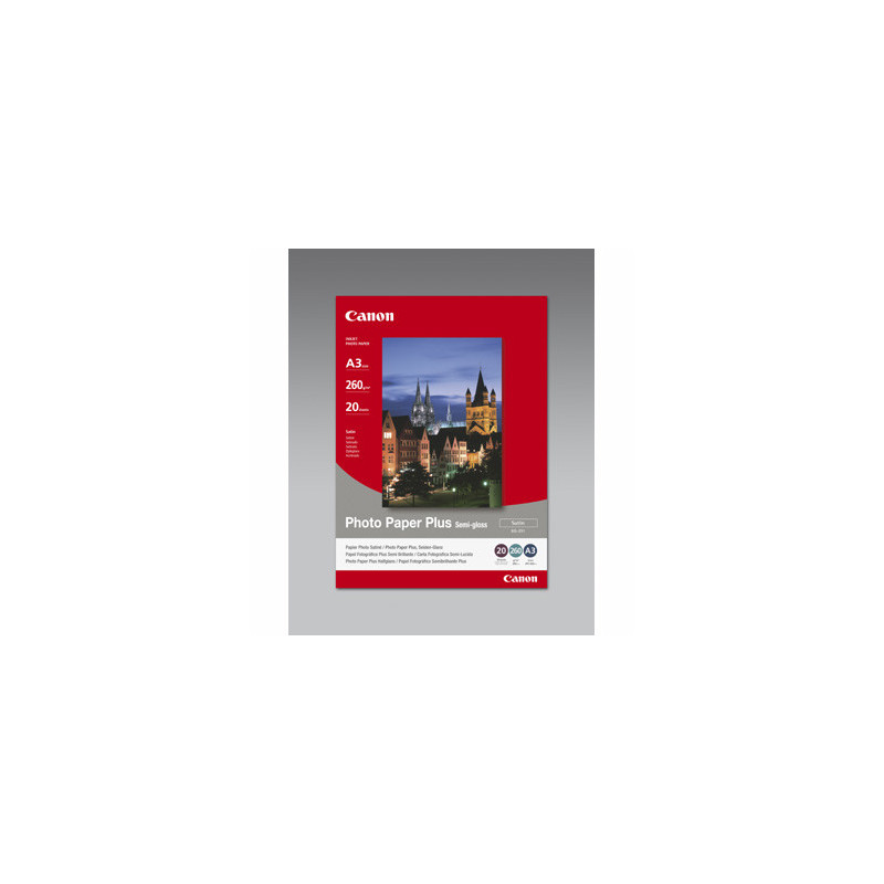 A3 Canon SG-201 SemiGloss Plus Fotopapir 20ark (260gsm)