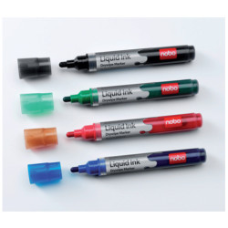 Whiteboardmarker Liquid Ink Nobo 4 farver 1902408