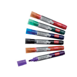 Whiteboardmarker Liquid Ink Nobo 6 markers 1901419