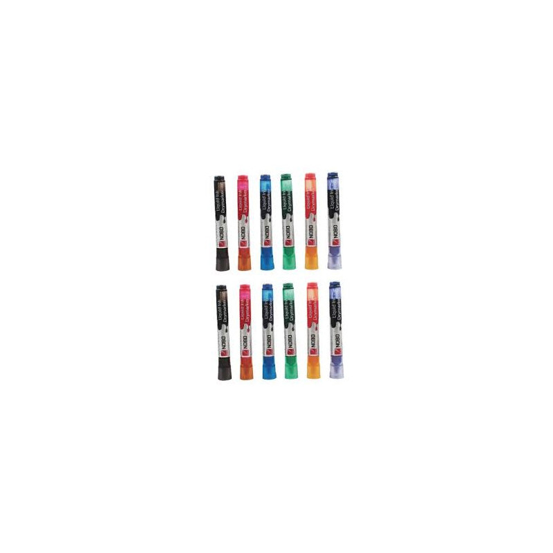 Whiteboardmarker LiquidInk Nobo 12stk. 1901072 (Udsalg få stk)