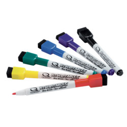 Whiteboardmarker Mini med udvisker 6stk. Nobo 1903792