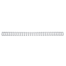 Wire ryg GBC 3:1 NO8 12.5mm A4 sølv 34 ringe 100stk. RG810897