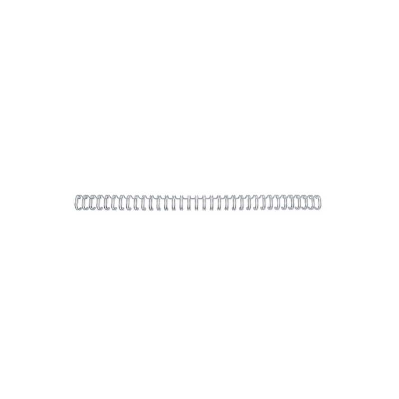 Wire ryg GBC 3:1 NO8 12.5mm A4 sølv 34 ringe 100stk. RG810897