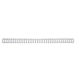 Wire ryg GBC 3:1 NO9 14mm A4 sølv 34 ringe 100stk. RG810997