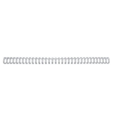 Wire ryg GBC 3:1 NO9 14mm A4 sølv 34 ringe 100stk. RG810997